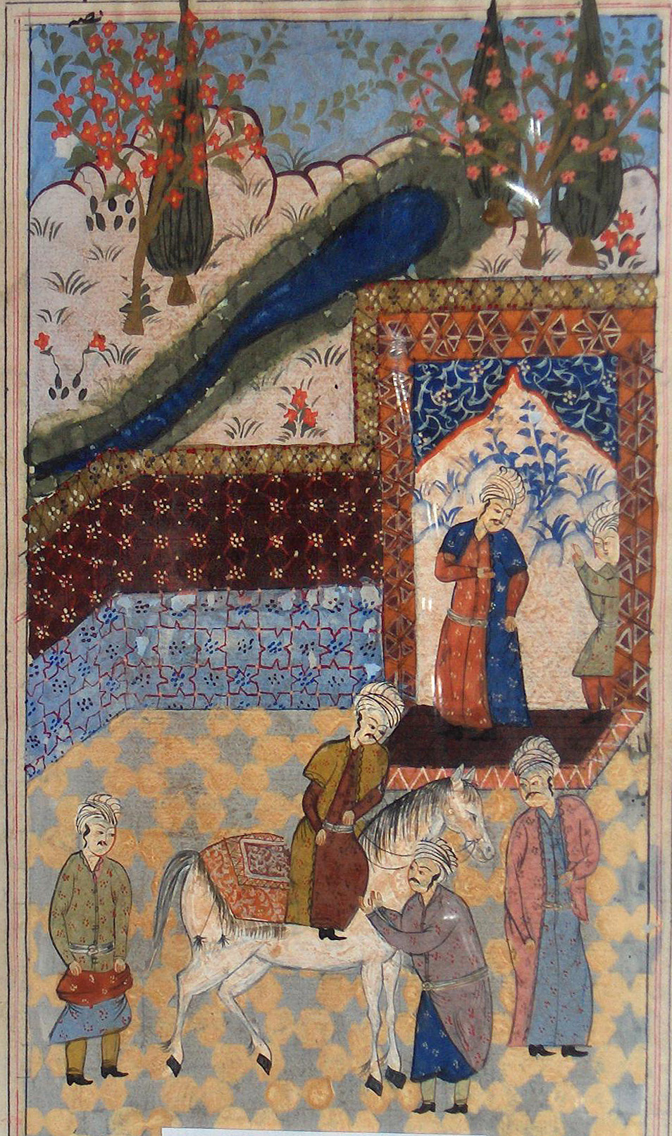 Antique Persian miniature painting