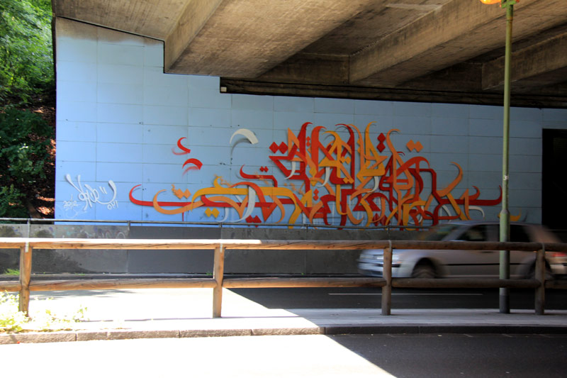 The Calligraphy Style inovation of A1one ,inspired by arabic and persian calligraphy influenced by graffiti culture and the wild style technics ©A1one 2012 Germany