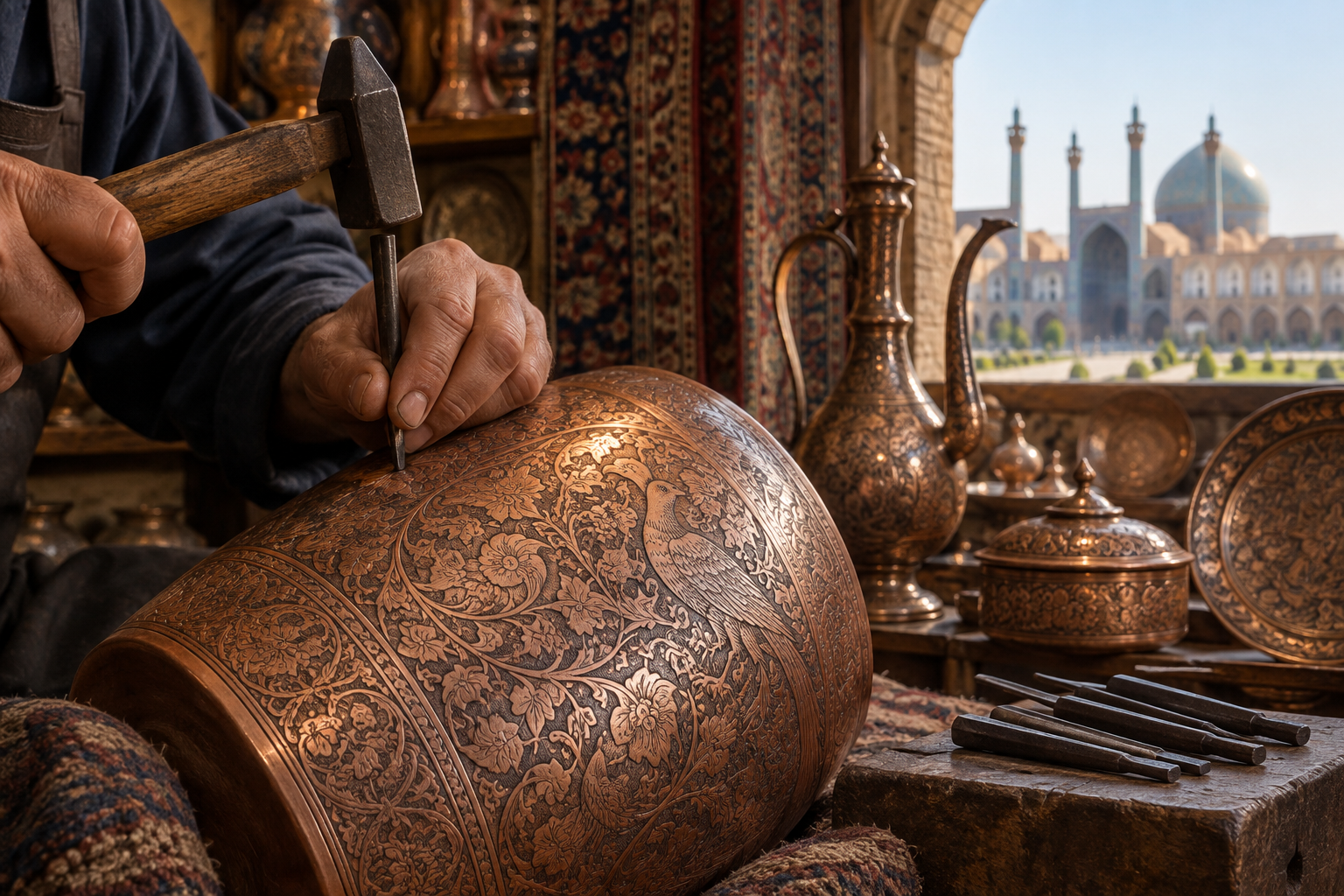 Isfahán: Donde las Manos de los Artesanos Tejen el Alma de Persia — editorial study