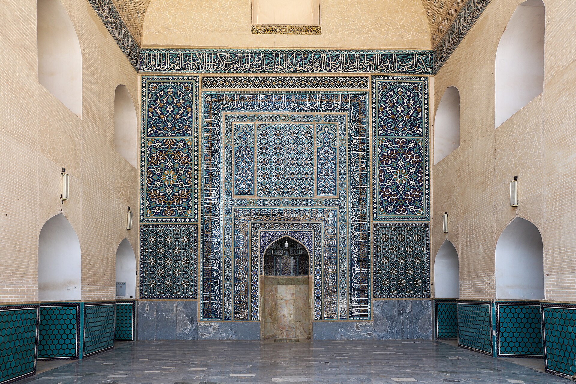 Mihrab of the Jameh Mosque (Friday Mosque), Kerman, Iran
