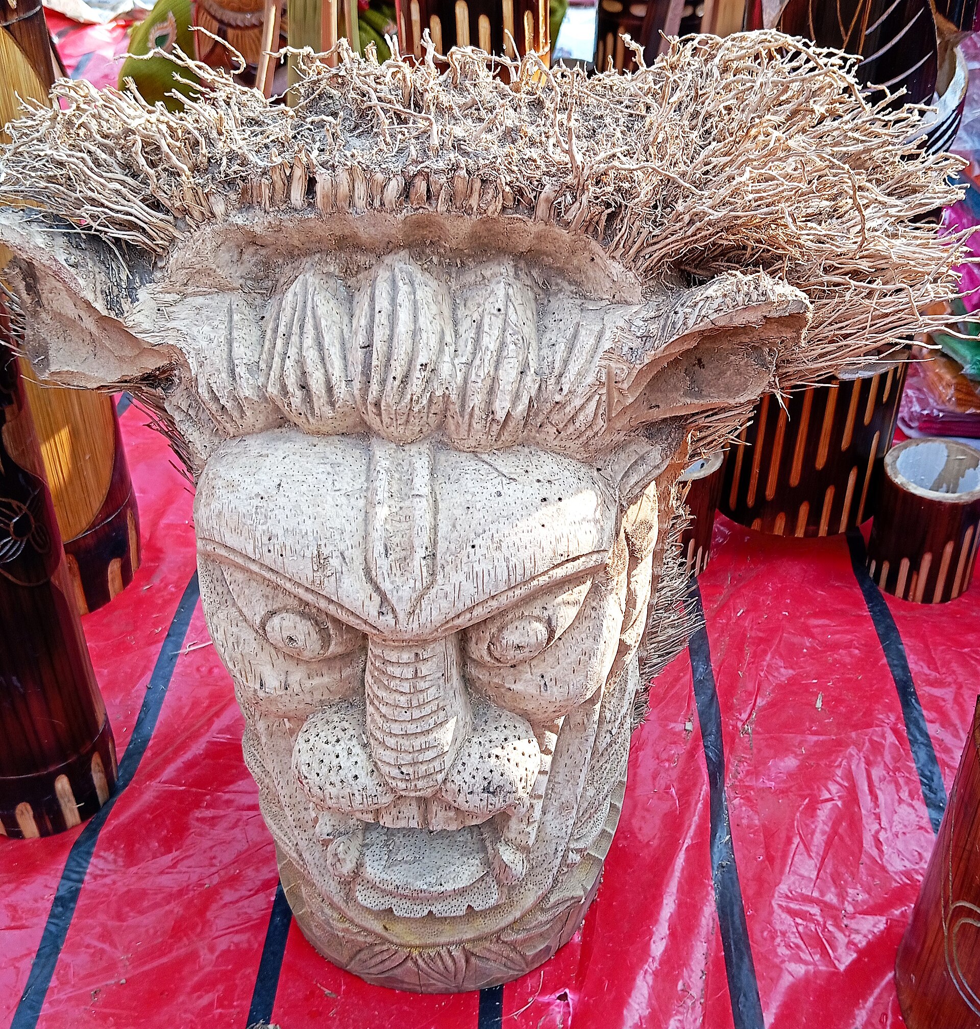 Bamboo root carving art