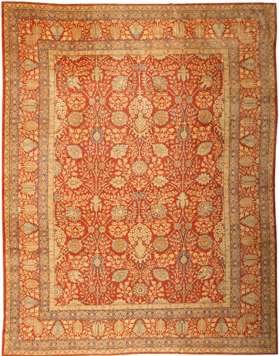 Antique Tabriz Persian Rug