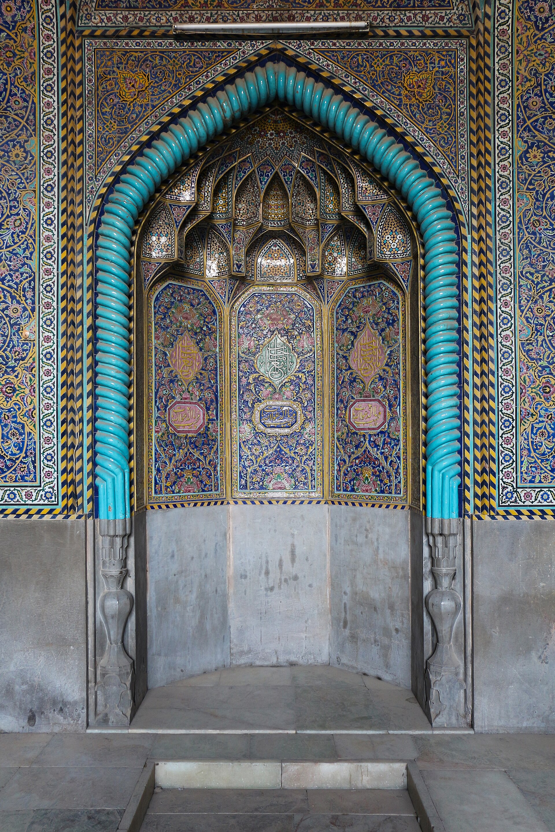 Mihrab in the Seyyed Mosque, Isfahan, Iran