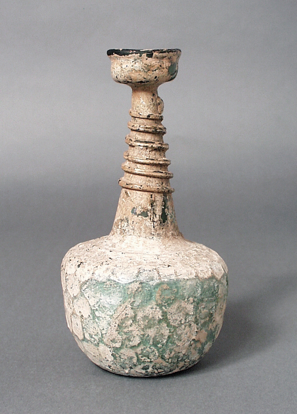 Iran, 10th-12th century Furnishings; Accessories Glass, mold-blown 6 3/4 x 3 1/2 in. (17.2 x 8.9 cm) Gift of Varya and Hans Cohn (M.88.129.172) Islamic Art