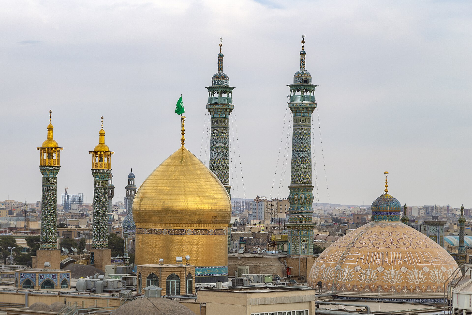 Qom is located beside the desert at 140 km south of Tehran with the height of 930 m above the sea level in an arid region. It enjoys a desert and semi-desert climate. Summer is warm and arid and winter is nearly cold in this city. Qom consists of 5 parts as "Jafarabda", "Khalajestan", "Salafchegan", "Kahak", "Markazi", one city and 9 rural districts. This city is the 8th populous city after Tehran, Mashhad, Isfahan, Tabriz, Karaj, Shiraz, Ahvaz and second religious city after Mashhad and also one of the main centers of Silk Carpet, Sweets and Sohan production in Iran and all around the world located among Iran transportation roads which connect the industrial cities to Tehran, on one hand, and link the southern provinces and cities of Iran to the northern ones, on the other hand. Qom, one of the most significant desert towns, is of the main poles of developing pilgrimage tourism in Iran.